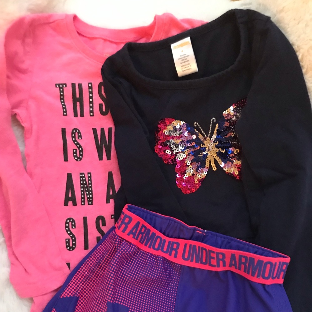 (Sold). Under armour shorts gymboree children's